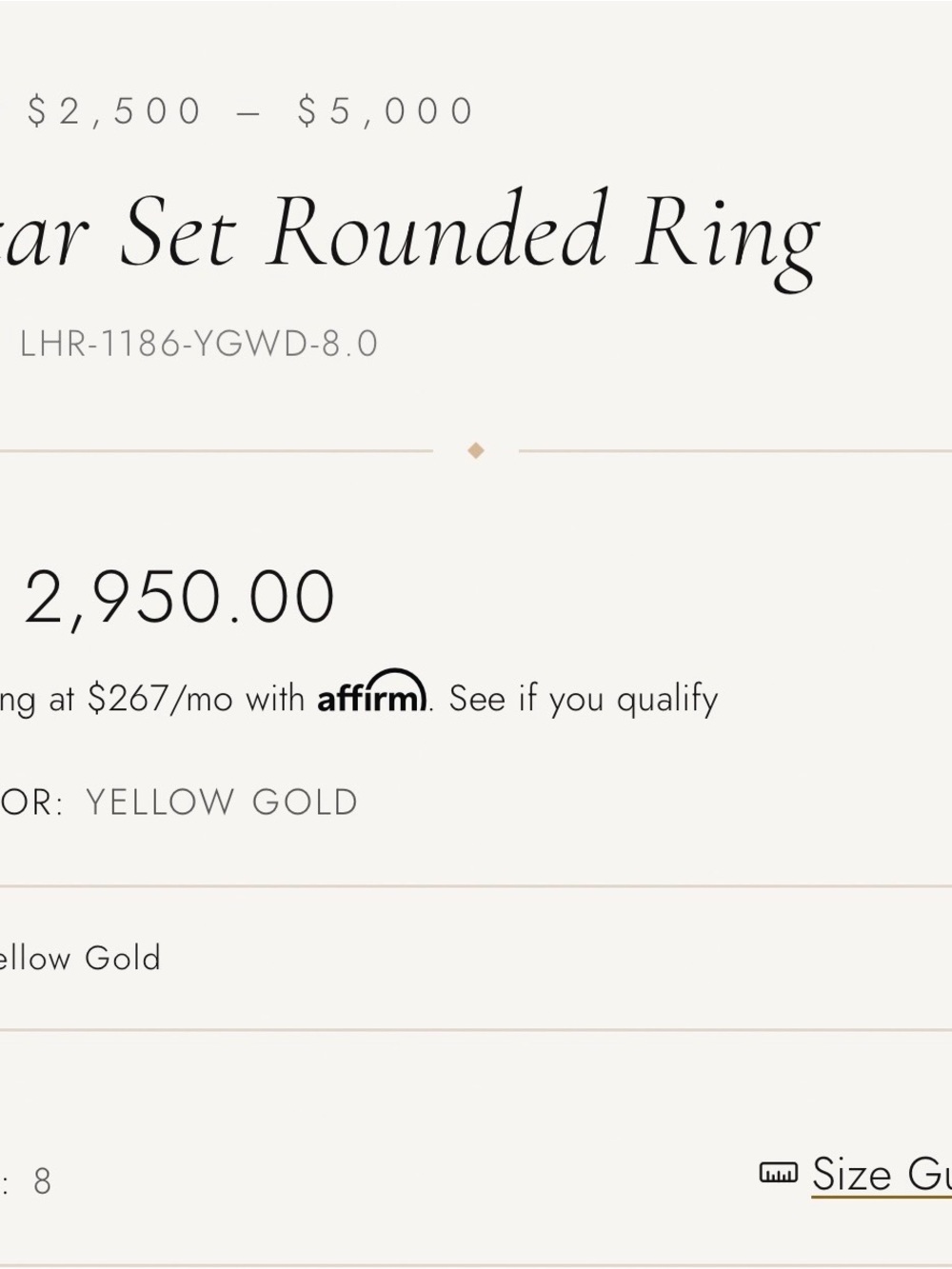 Logan Hollowell 14k yellow Gold white diamonds star set rounded Band ring 8 - Picture 10 of 10